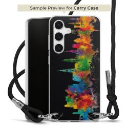 New Carry Case Transparent Stoff schwarz/silber