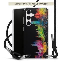 New Carry Case Transparent Stoff schwarz/silber