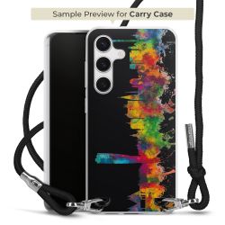 New Carry Case Transparent Stoff schwarz/silber