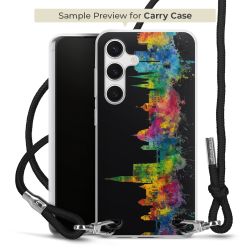 New Carry Case Transparent Stoff schwarz/silber