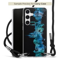 New Carry Case Transparent Stoff schwarz/silber