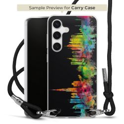 New Carry Case Transparent Stoff schwarz/silber