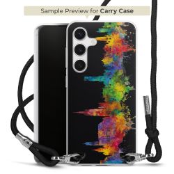 New Carry Case Transparent Stoff schwarz/silber