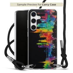 New Carry Case Transparent Stoff schwarz/silber