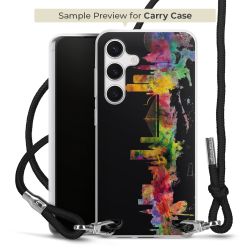 New Carry Case Transparent Stoff schwarz/silber