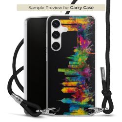 New Carry Case Transparent Stoff schwarz/silber