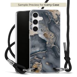 New Carry Case Transparent Stoff schwarz/silber