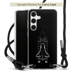 New Carry Case Transparent Stoff schwarz/silber