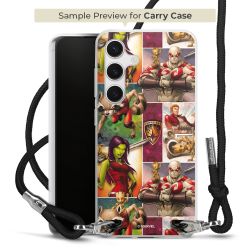 New Carry Case Transparent Stoff schwarz/silber