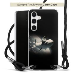 New Carry Case Transparent Stoff schwarz/silber