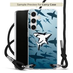 New Carry Case Transparent Stoff schwarz/silber