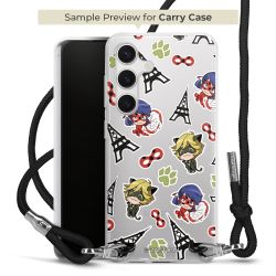 Carry Case Transparent Fabric black/silver