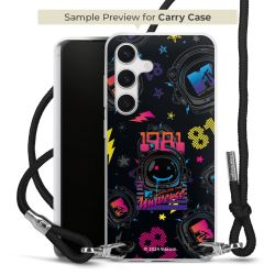 Carry Case Transparent Fabric black/silver