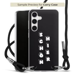 Carry Case Transparent Fabric black/silver