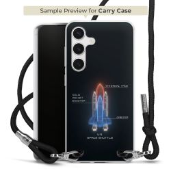 Carry Case Transparent Fabric black/silver