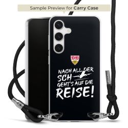 Carry Case Transparent Stoff schwarz/silber