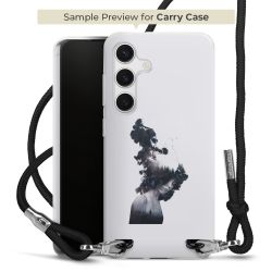 Carry Case Transparent Fabric black/silver