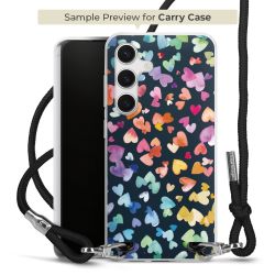 Carry Case Transparent Fabric black/silver