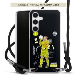 Carry Case Transparent Fabric black/silver