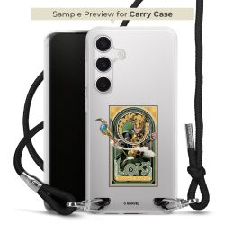 New Carry Case Transparent Stoff schwarz/silber