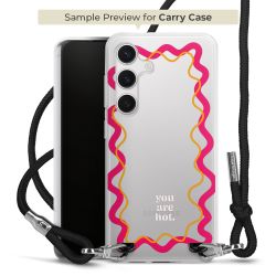 Carry Case Transparent Fabric black/silver