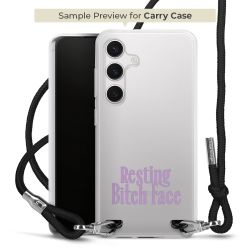 Carry Case Transparent Fabric black/silver