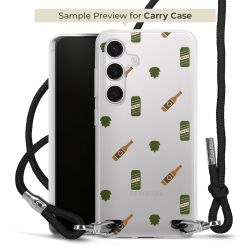 Carry Case Transparent Fabric black/silver