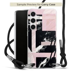 New Carry Case Transparent Stoff schwarz/silber