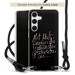 Carry Case Transparent Fabric black/silver