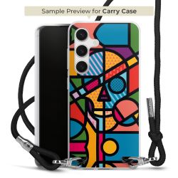 Carry Case Transparent Fabric black/silver