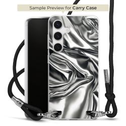New Carry Case Transparent Stoff schwarz/silber