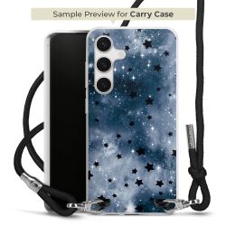 New Carry Case Transparent Stoff schwarz/silber