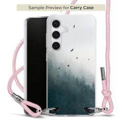 New Carry Case Transparent Stoff rosa/silber
