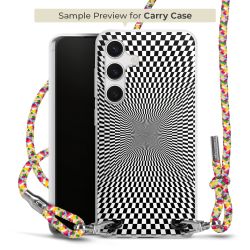 Carry Case Transparent Fabric colourful