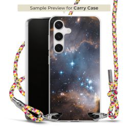 New Carry Case Transparent Stoff colourful/silber