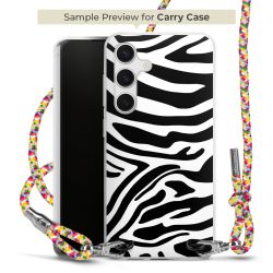 New Carry Case Transparent Stoff colourful/silber