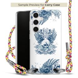 New Carry Case Transparent Stoff colourful/silber