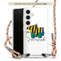 Carry Case Transparent Fabric colourful