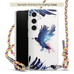 New Carry Case Transparent Stoff colourful/silber