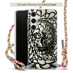 New Carry Case Transparent Stoff colourful/silber