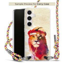 New Carry Case Transparent Stoff colourful/silber