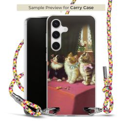 New Carry Case Transparent Stoff colourful/silber