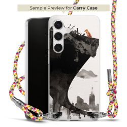 Carry Case Transparent Fabric colourful