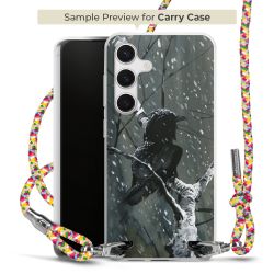 New Carry Case Transparent Stoff colourful/silber