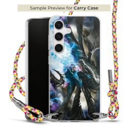 New Carry Case Transparent Stoff colourful/silber