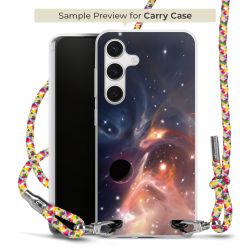 New Carry Case Transparent Stoff colourful/silber