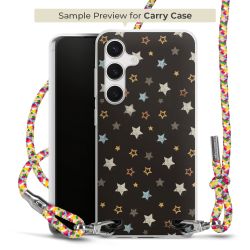 Carry Case Transparent Fabric colourful