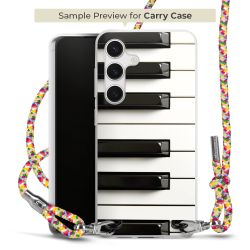 New Carry Case Transparent Stoff colourful/silber