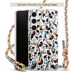 New Carry Case Transparent Stoff colourful/silber