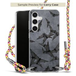 New Carry Case Transparent Stoff colourful/silber